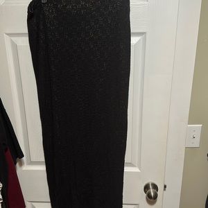 Express triCot long skirt with skin tone lining
